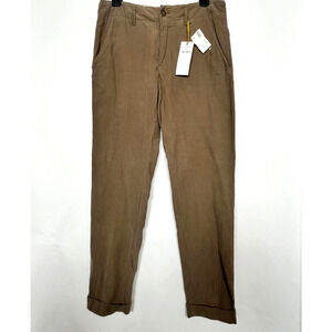 NWT Giada Forte Womens Corduroy 2033_My Pants Tortora Brown 100% Cotton Size 0